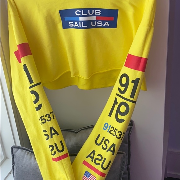 Yellow CLUB SAIL USA Sweater - Picture 2 of 2